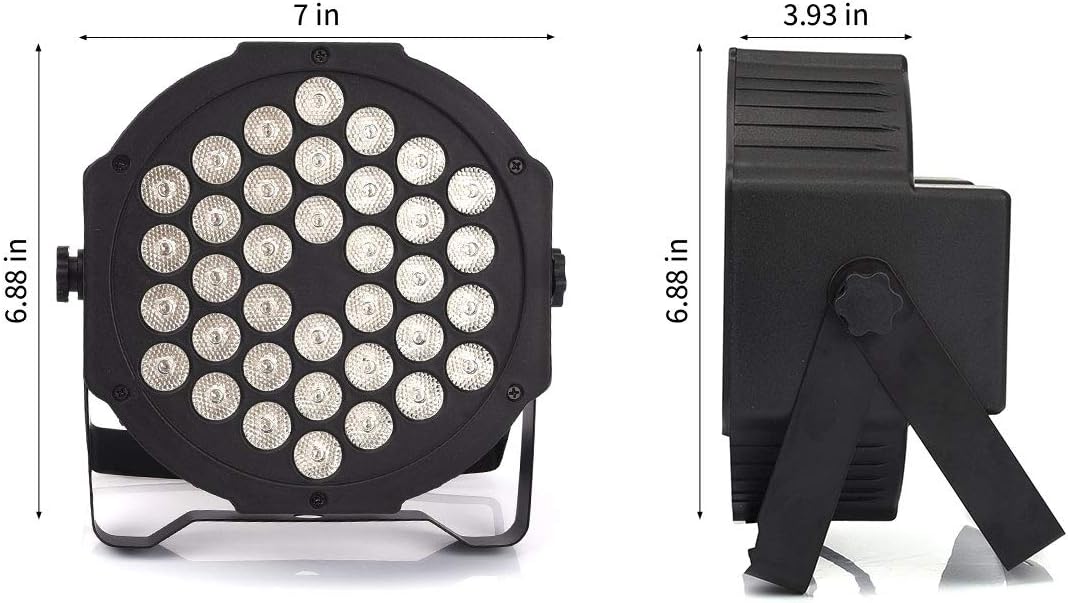 72W Black Lights, DeepDream 36 LED UV Blacklight Party Stage Spotlight with Remote Control for Halloween Bedroom Christmas Birthday Glow Fluorescent Dark Party Supplies, Glow in The Dark