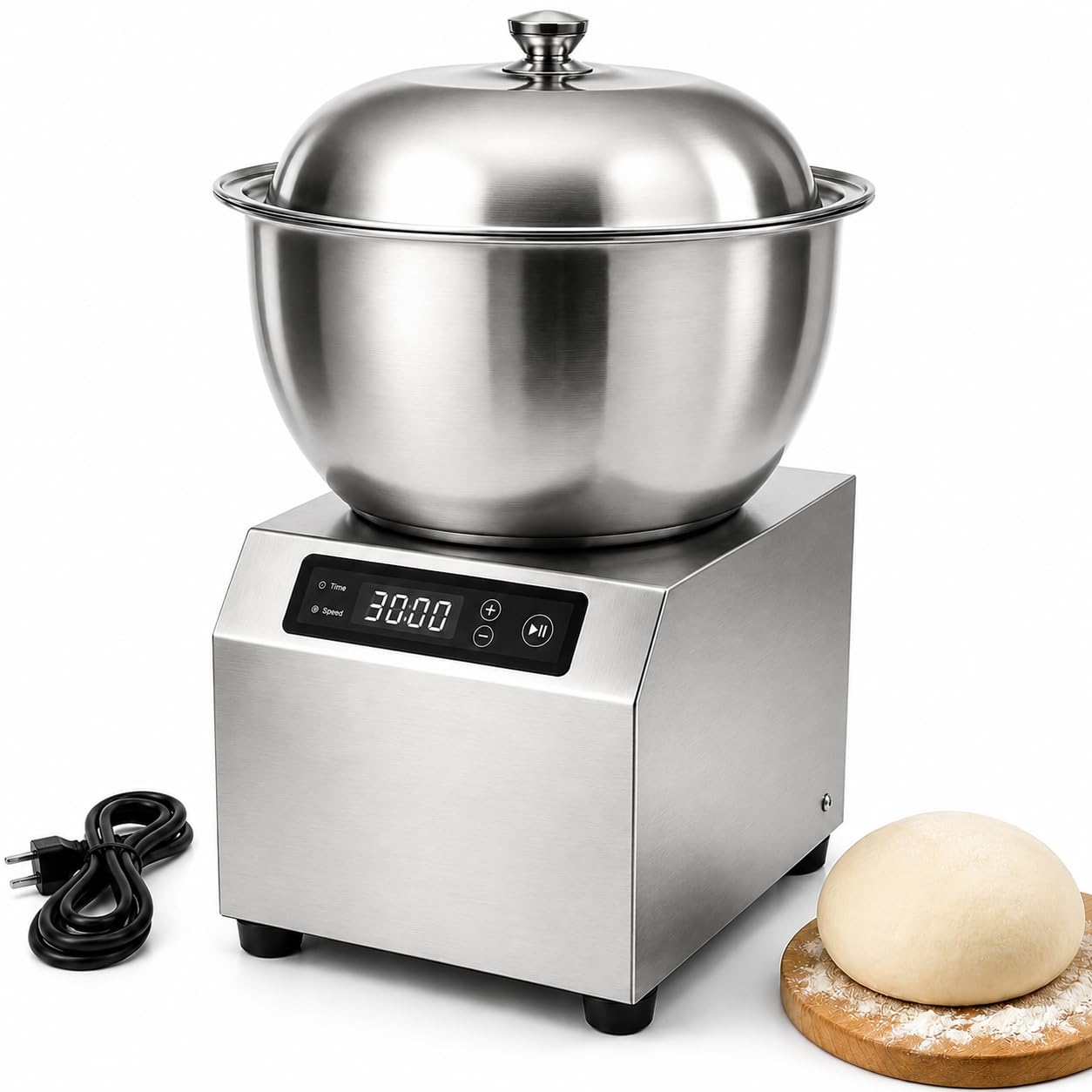 Impastatrice Commerciale 8 kg 1800W Acciaio Inox Pizza 8KG