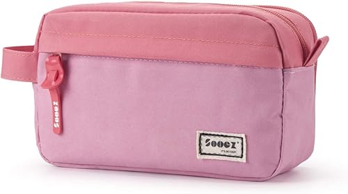 Miniatura 13 de Sooez Estuche para lápices original de alta capacidad, bolsa grande para lápices, estuche organizador para bolígrafos, suministros estéticos
