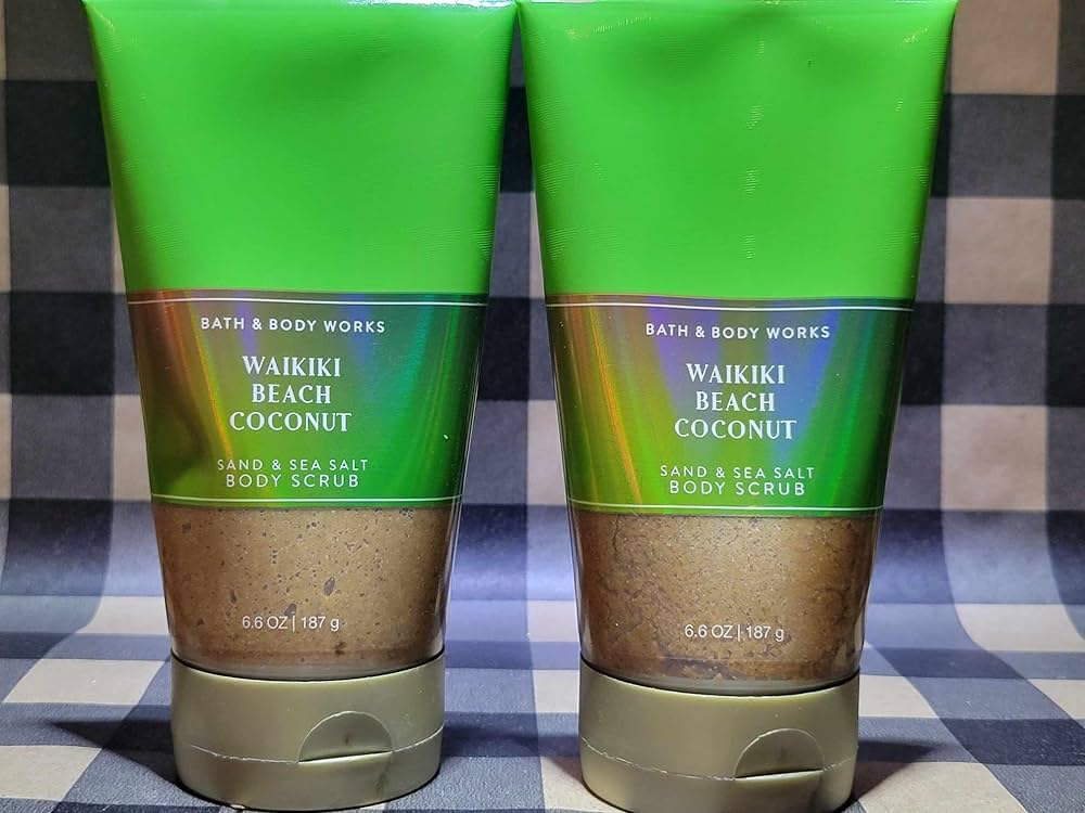 2 Waikiki Beach Coconut Sand & SEA Salt Body Scrub 6.6 Oz Bath Body