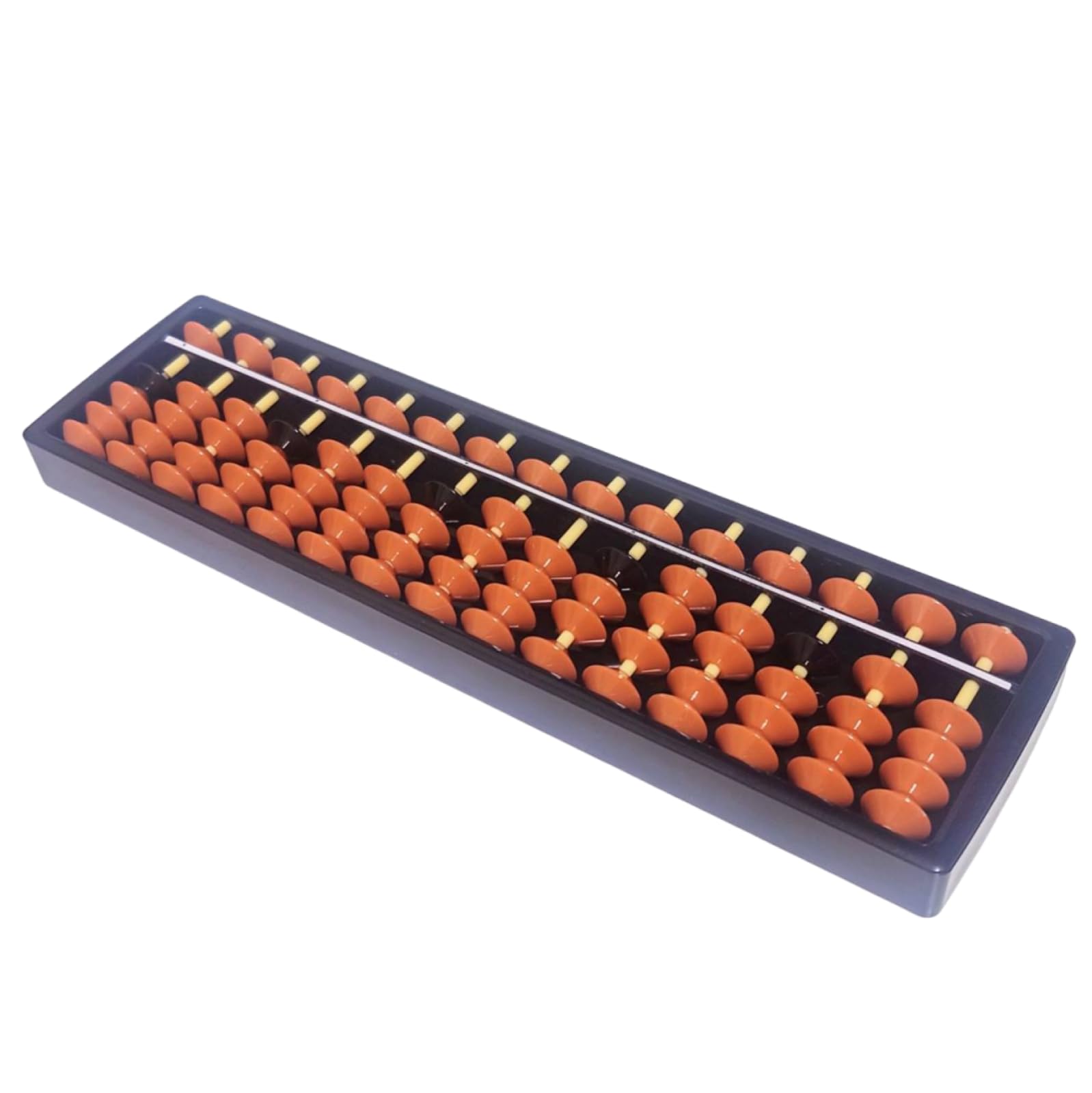 Amazon.co.jp: そろばん 15桁 黒 23.5×6×1.5cm 4玉 スタンダード