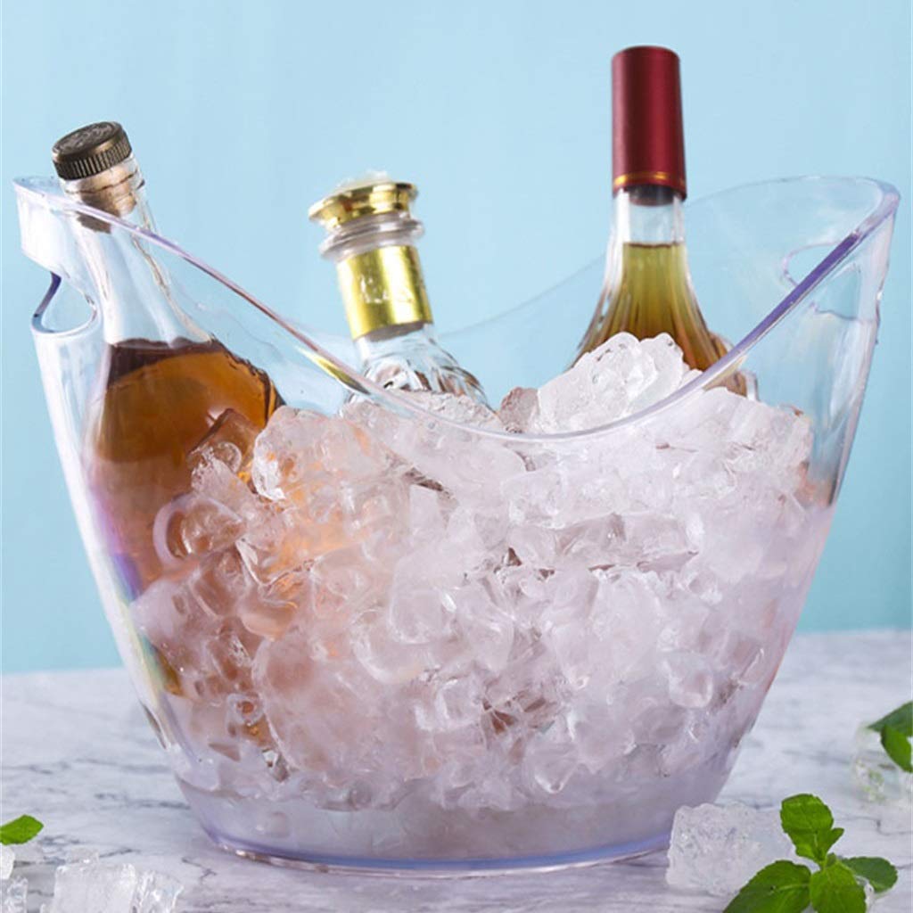 Seau à Glace Lumineux LED 3.5L RGB - Seau à Champagne Et Bière Avec Effet Lumineux Pour Fêtes Et Soirées