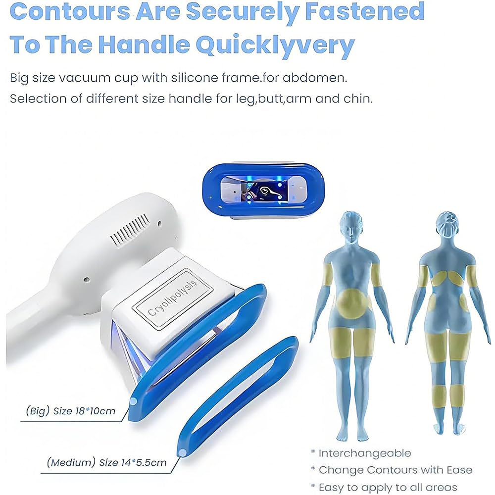 Esculpidor Criolipólisis de Grasa con Criolipólisis por Cavitación RF - Máquina de Lipólisis por Congelación de Grasa por Criolipólisis para Esculpir Abdomen, Cintura, Muslos, Brazos y Papada