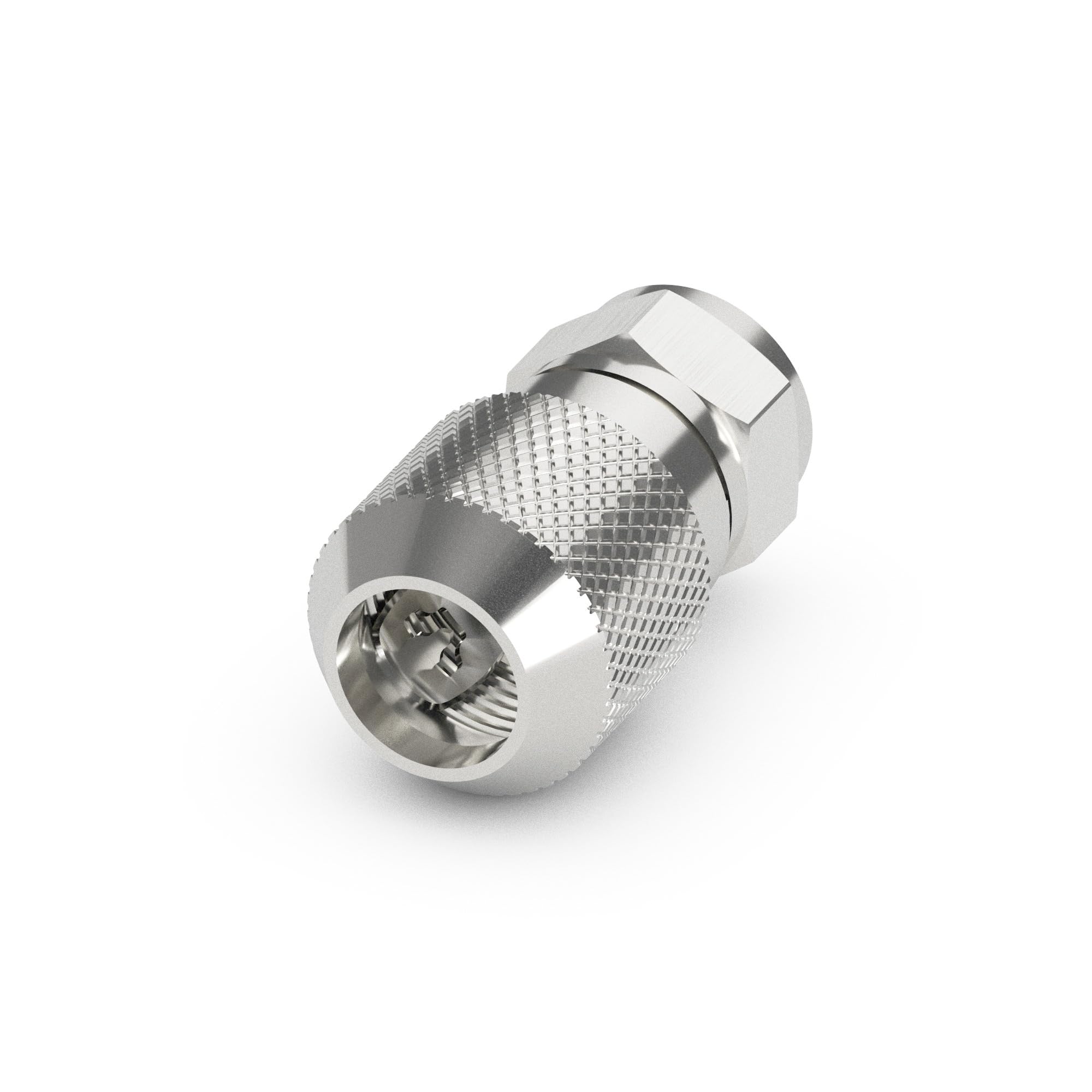 Sonero, Wtyk F do kabla satelitarnego, antenowego, kabla koncentrycznego o średnicy 7,0-7,5 mm, łatwe samodzielne konfekcjonowanie, chrom, zestaw 10 sztuk