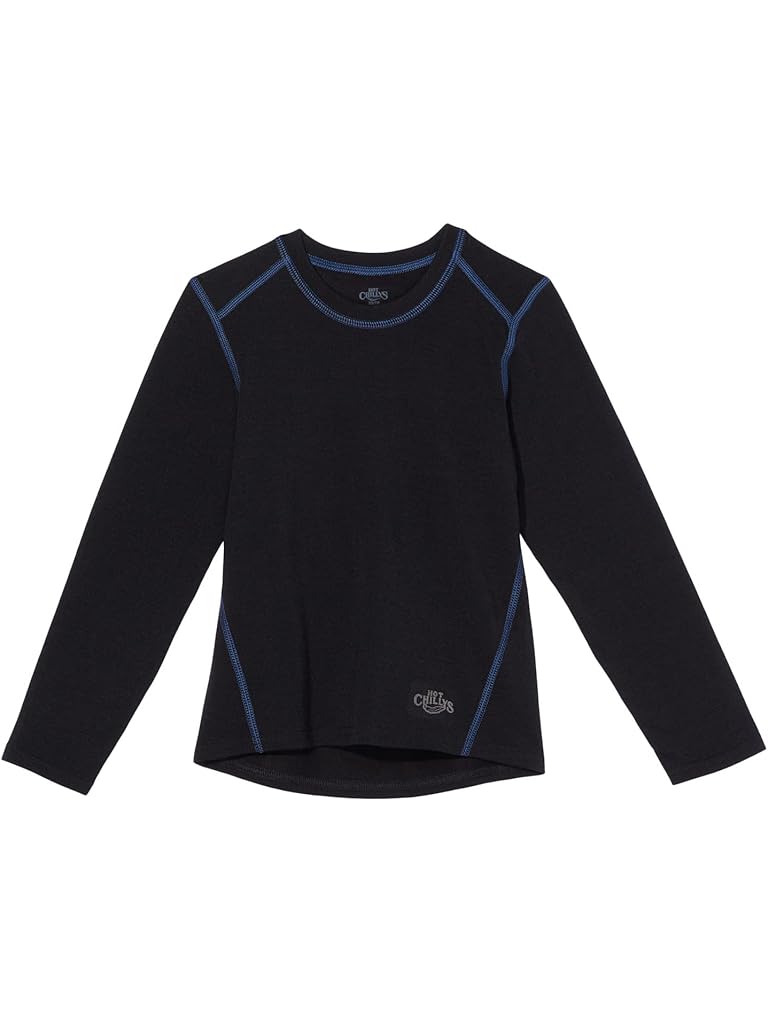 Black Hot Chillys Originals Crew Neck (Little Kids/Big Kids)