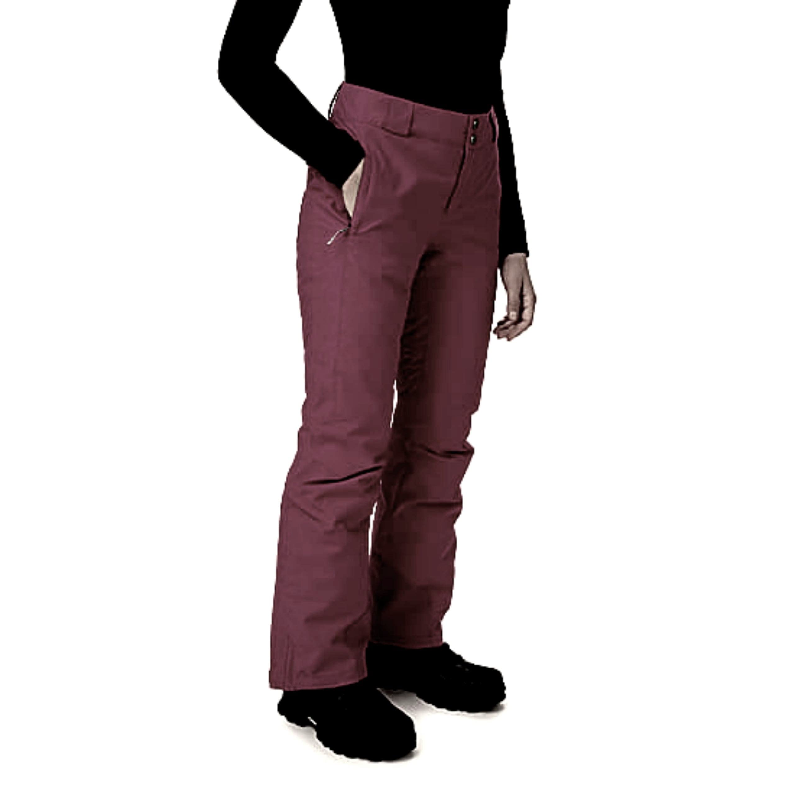Columbia Women's Arctic Trip Snow Omni Heat Waterproof Pants Maroon  Medium/Short