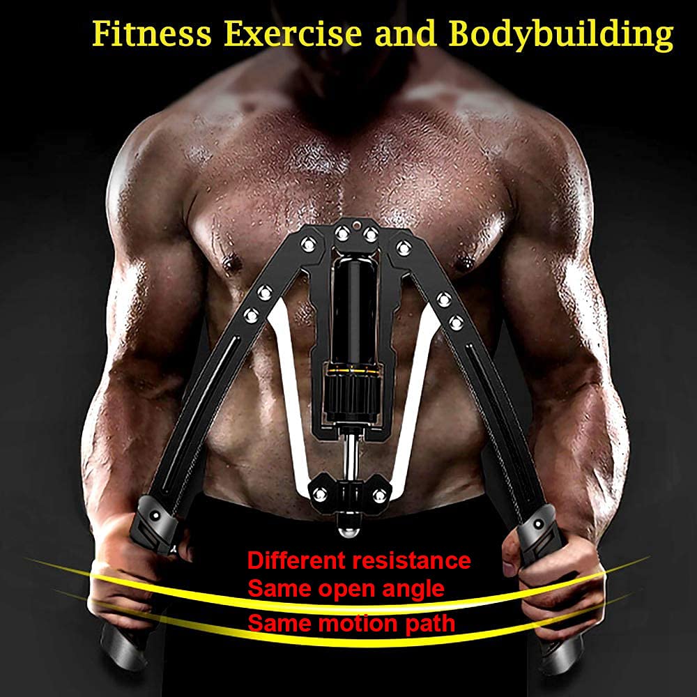 LS&GHY Power Twister - Barra de entrenamiento de musculación (ajustable, 10 - 200 kg, para fuerza del brazo, pecho, hombros, antebrazos, abdominales, fitness)