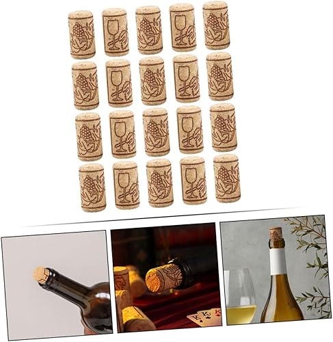 Miniatura 6 de UPKOCH Tapones de madera para botella de vino, tapones de botella de vino, tapones de botella de cerveza de vino, tapones de repuesto a prueba de