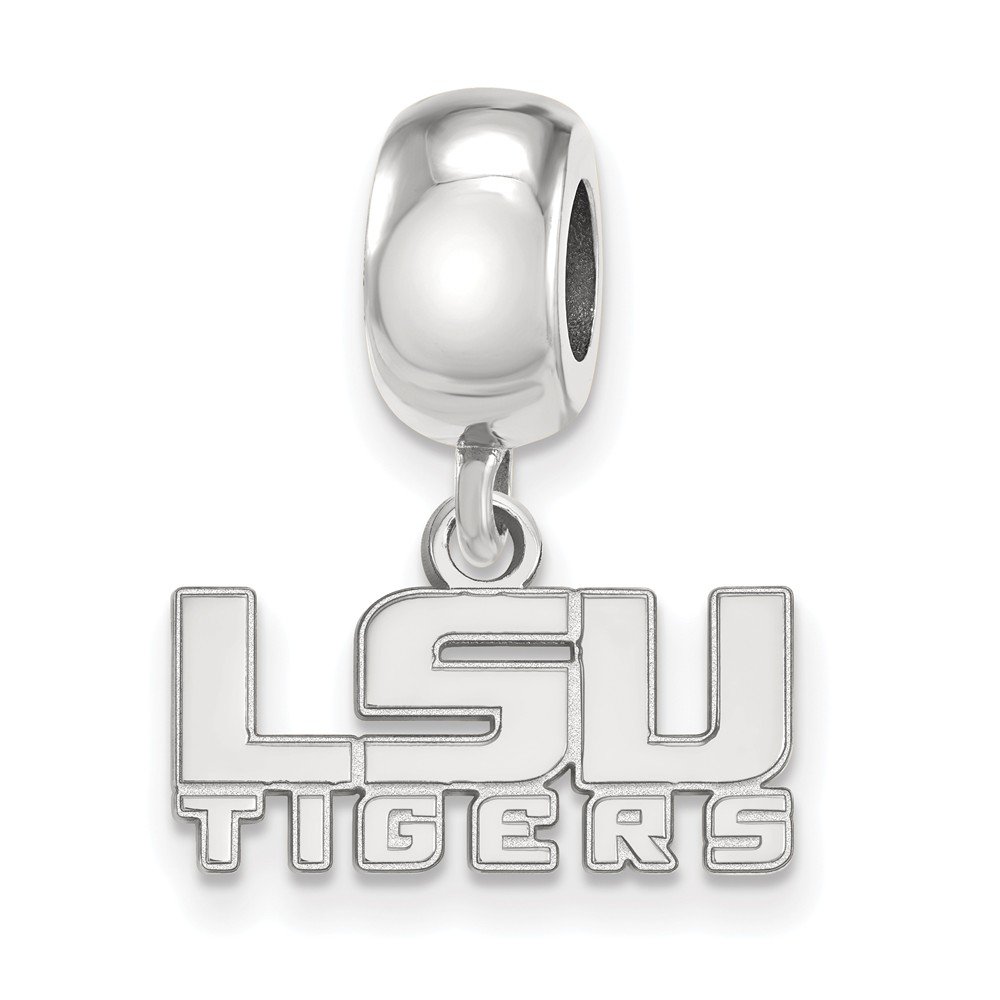 LSU Bead Charm Extra Small (3/8 Inch) Dangle (Sterling Silver)