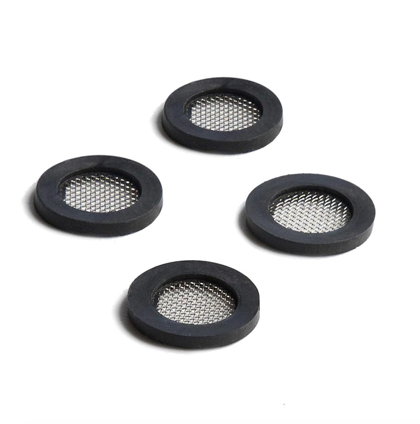 Shower Head Gasket - Rubber Washer - Creates A Seal to Prevent Leakage - with Wire Mesh Middle, Fits Universal Pipe (4 Pack) by Barclays Buys