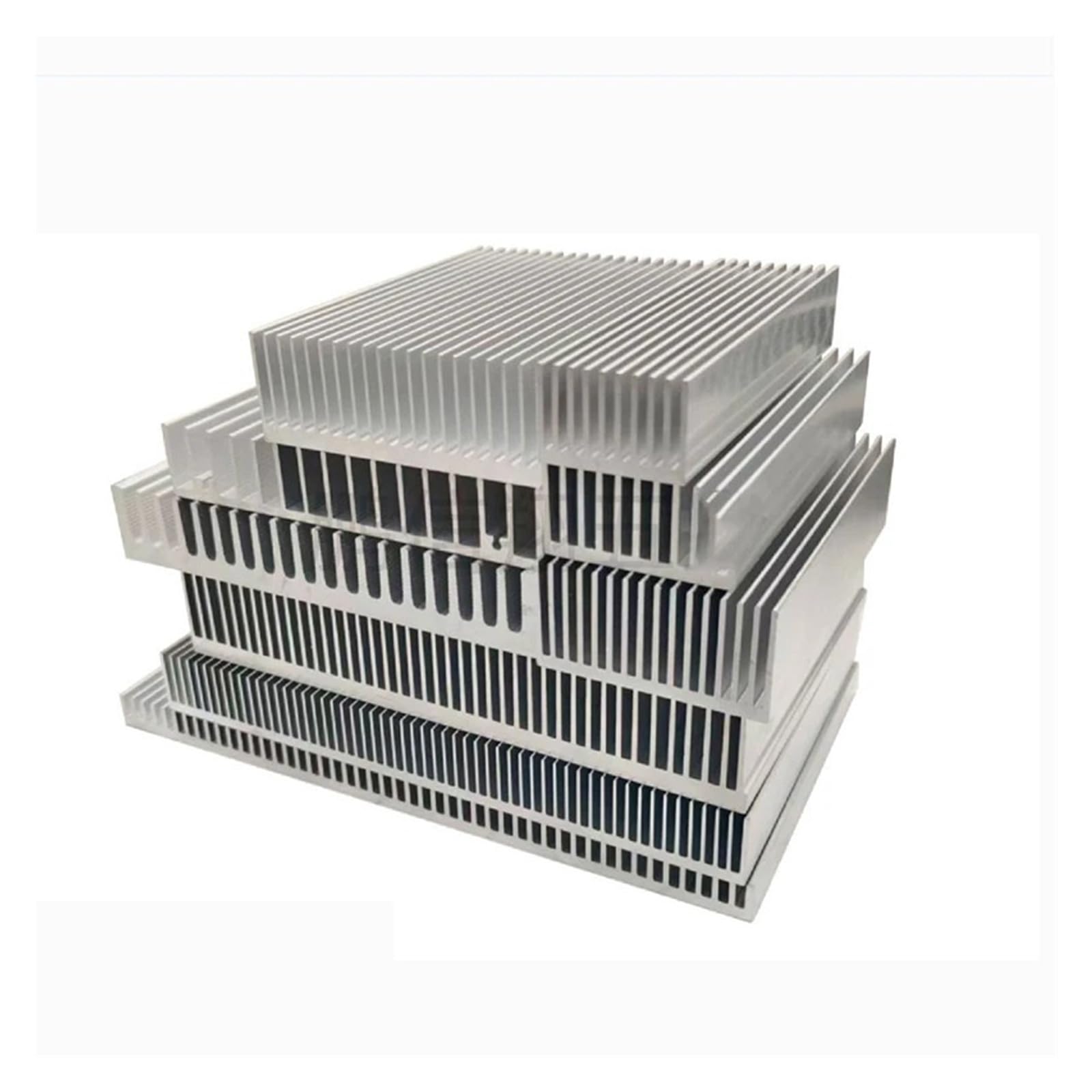 Dissipatore di calore in alluminio estruso per dissipatore di calore con chip elettronico a LED, 115 x 50, 125 x 20,5, 140 x 20 mm, per chip elettronico a LED, raffreddamento e dissipazione del calore
