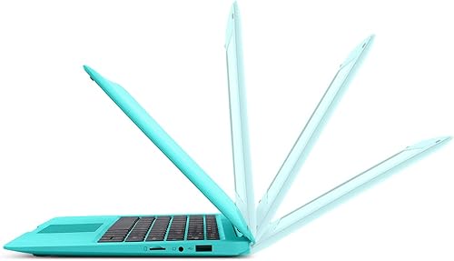 Miniatura 5 de Computadora portátil con Windows 10 Mini 10 pulgadas 32GB ultrafino y ligero Netbook Quad Core CPU PC HDMI WiFi USB YouTube (azul) Azul,Negro,Rosa