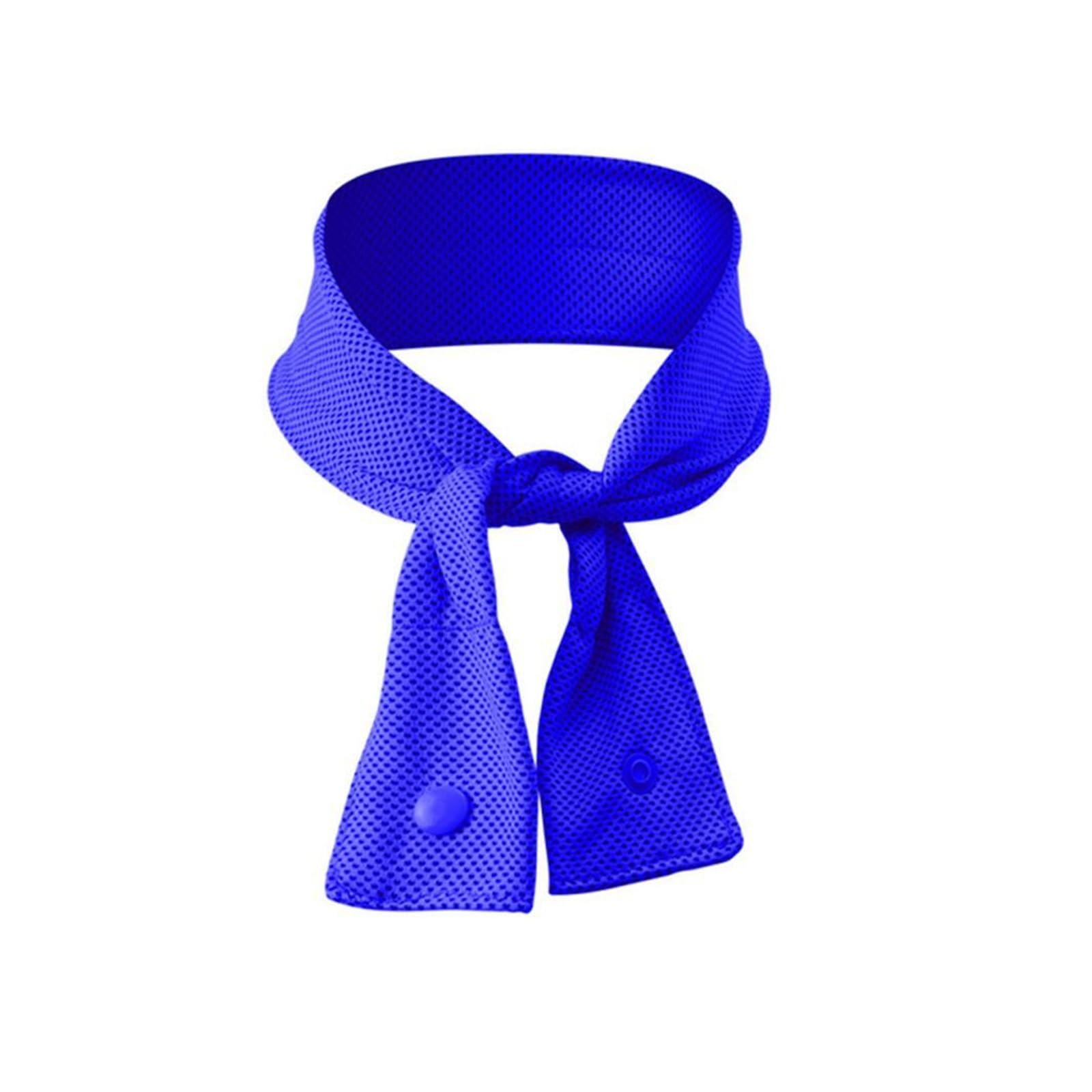 HNULGVI Cooling towel Cooling Ice Scarf Headscarf Cold Towel Belt Cool Feeling(Blue)