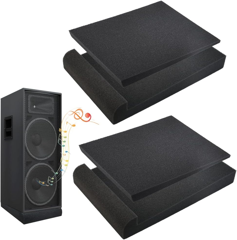 The Original Studio Monitor Speaker Acoustic Large Isolation Foam Pads