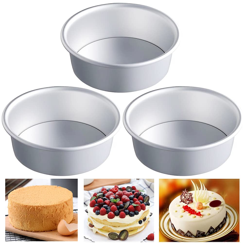 Cake Decorating Metal Cake Pan With Metal Lid EGEN Aluminum Round