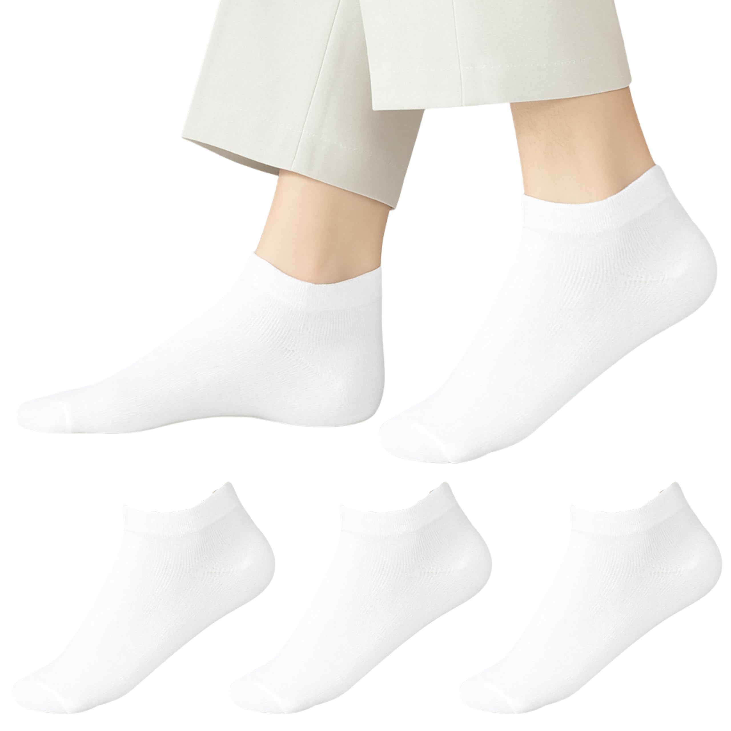 yuneek minmum Men's Ankle Length Low Cut Cotton Socks Pack of 3-picture-17