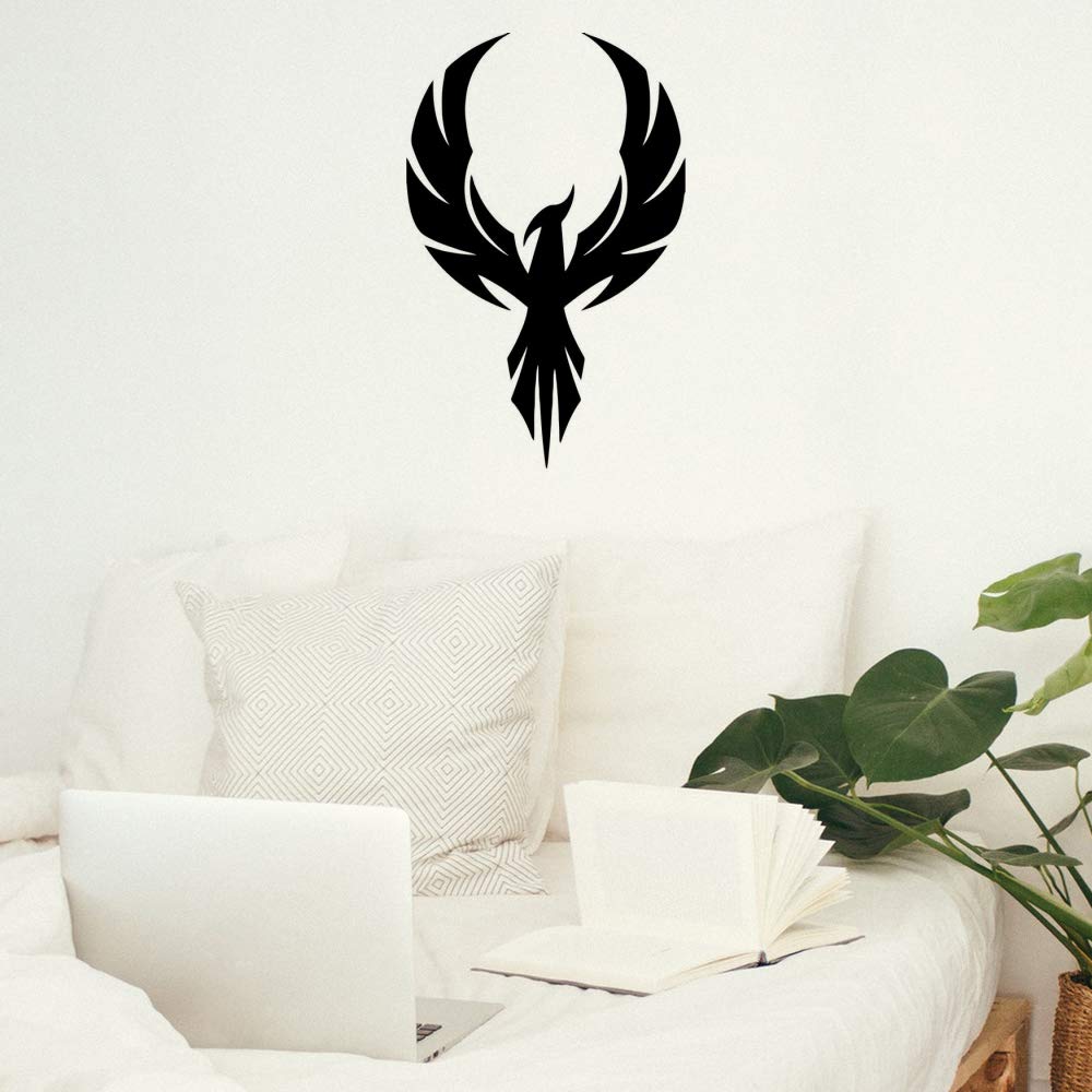 Gadgets Wrap Wall Decals 29CM Wall Stickers Black Color - (Phoenix Rising)