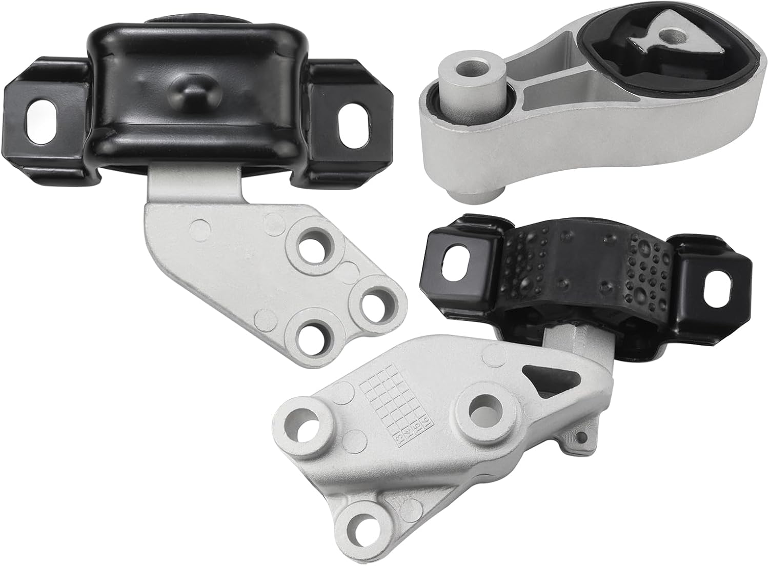 Engine Mounting Transmission Left for Smart FORTWO Convertible (W451) 2009-2015 Coupe (W451) 2009-2015 Replacement Numbers# 4512400109,1322200148,1322200048 (Foot Rubber 3pcs Set)