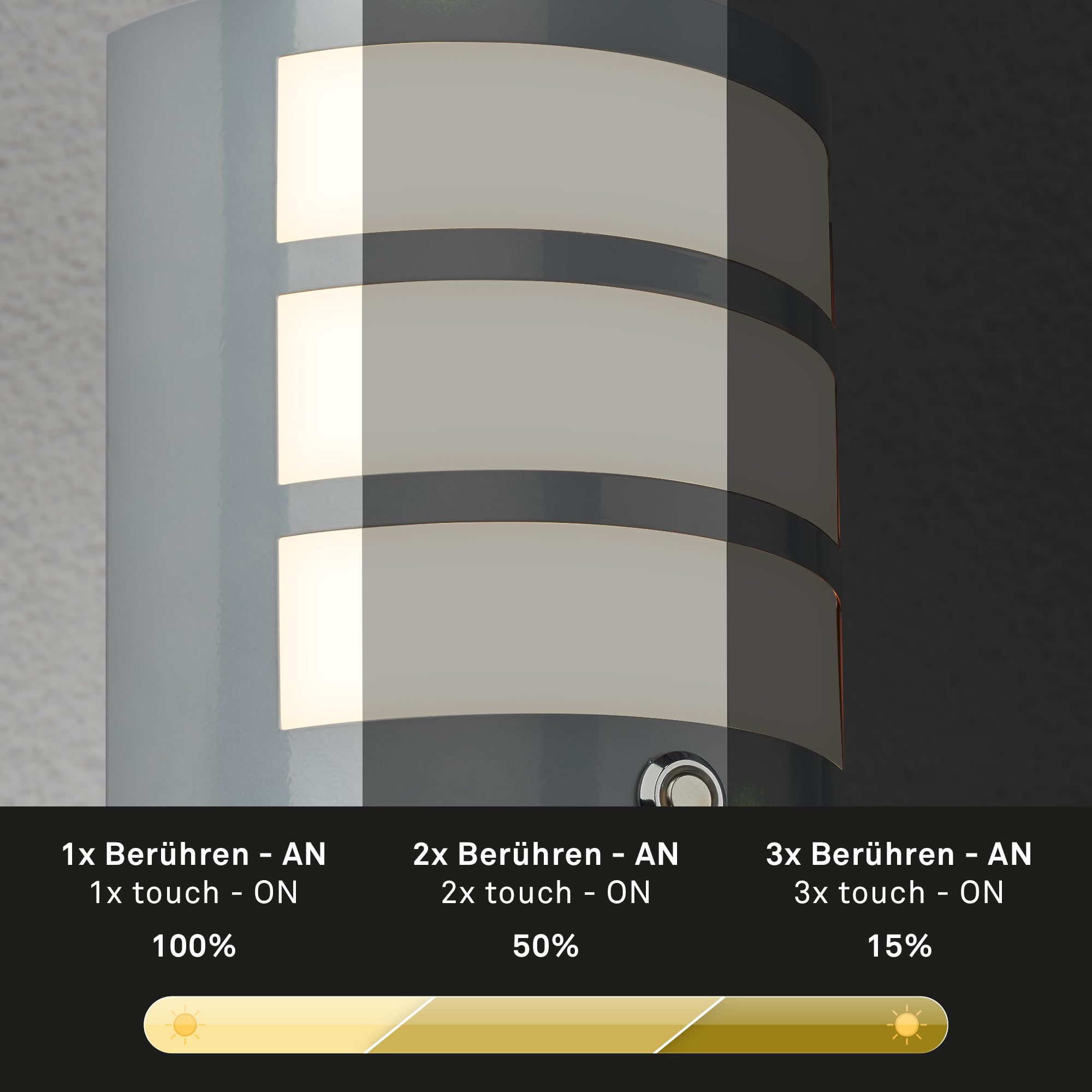 BRILONER - LED wandlamp zonder netaansluiting met bewegingsmelder