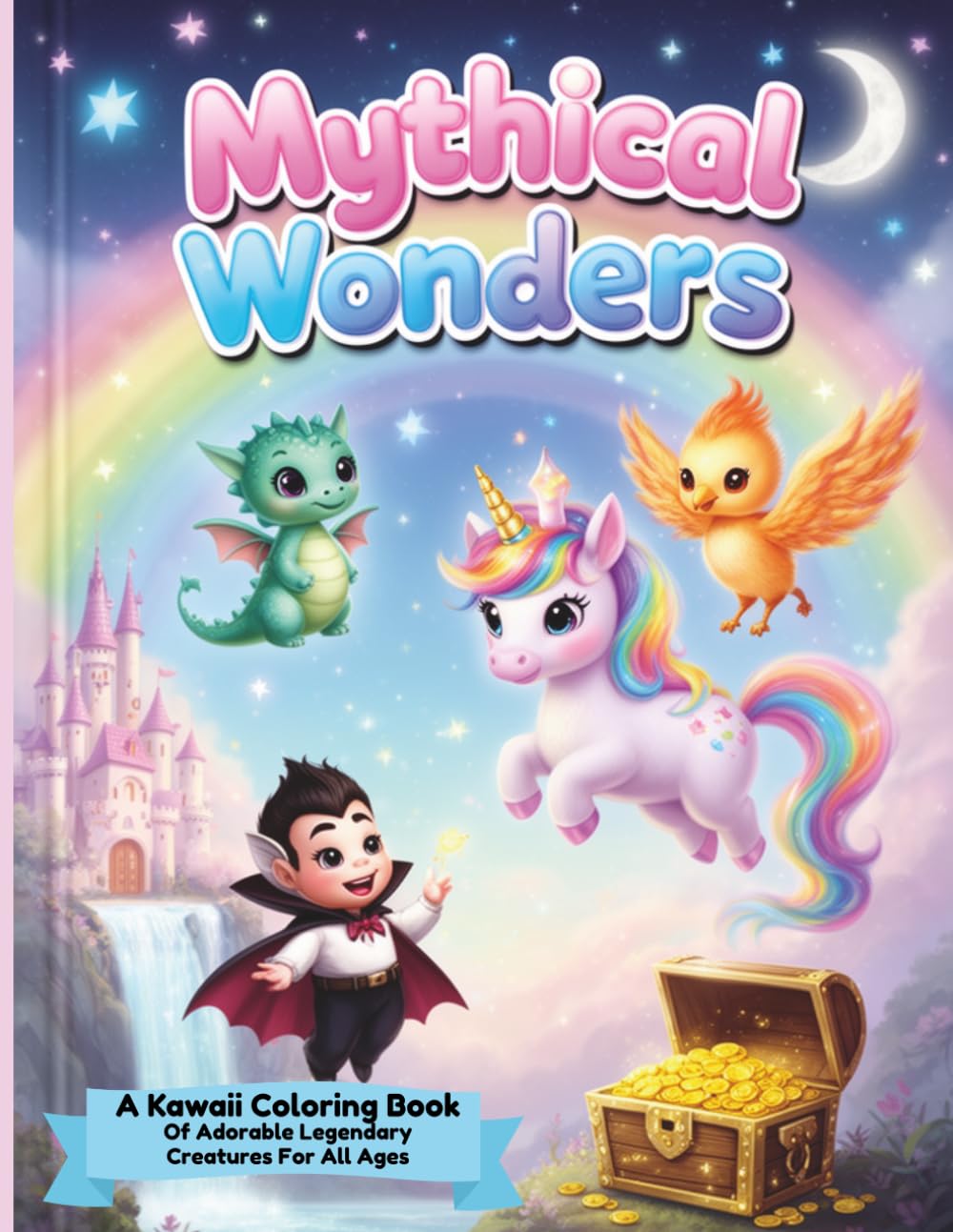 Mythical Wonders: A Kawaii Coloring Book of Adorable Legendary Creatures for All Ages