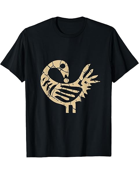 Sankofa Bird African Bird Simple Pattern Juneteenth T-Shirt