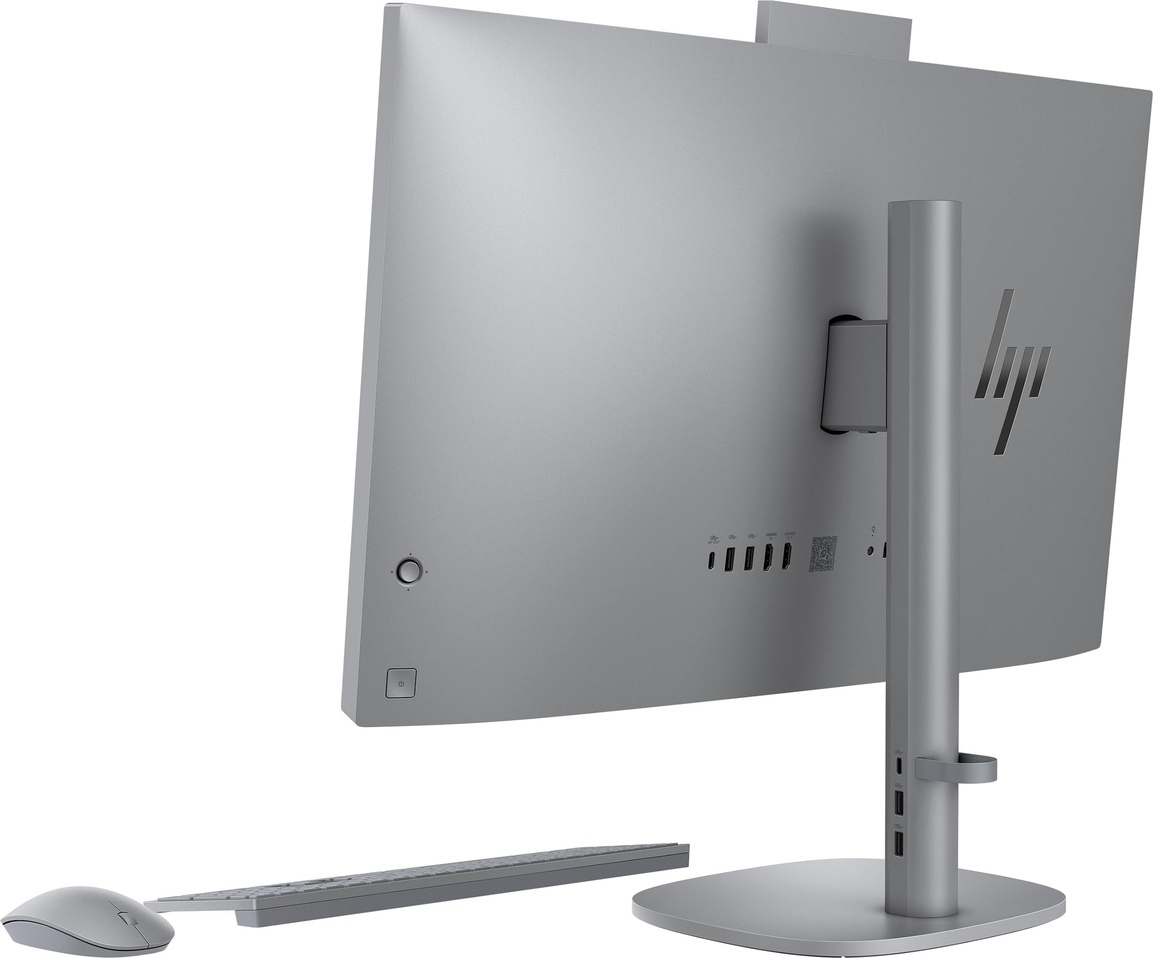 HP OmniStudio X 27-cs0273ng komputer All-in-One KI PC, 27-calowy antyodblaskowy wyświetlacz FHD, Intel Core Ultra 7 155H, 16 GB DDR5-SDRAM, 1 TB SSD, Intel Arc Graphics, Windows 11 Home, klawiatura