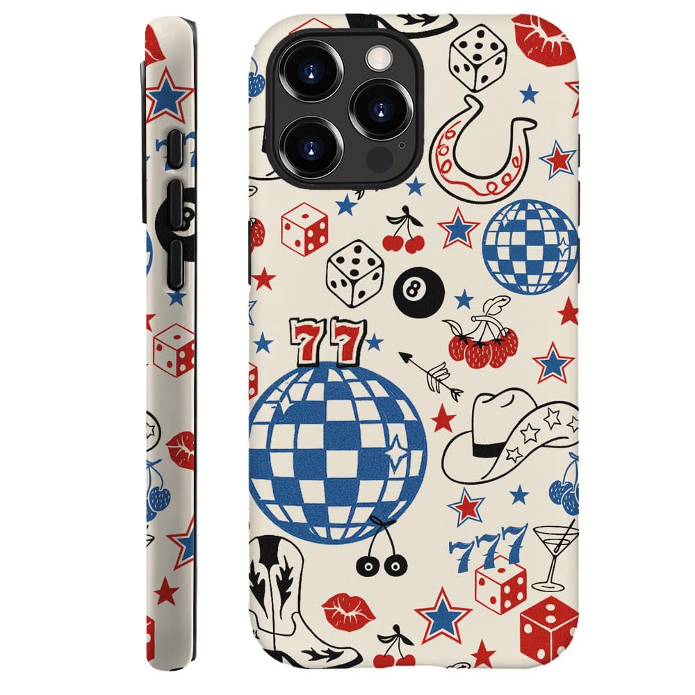 Case Compatible with iPhone 12 Pro Max,Hybrid 2-Layer Hard Shell,Shockproof Soft for Girl Women,Classic Western Cowboy Boots Retro