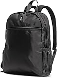 Aerolite Lufthansa Mochila de viaje de tamaño máximo, 40 x 30 x 10 cm, material reciclado, ecológico, resistente a la ducha, 40 x 30 x 10 cm, negro, S, Negro , S