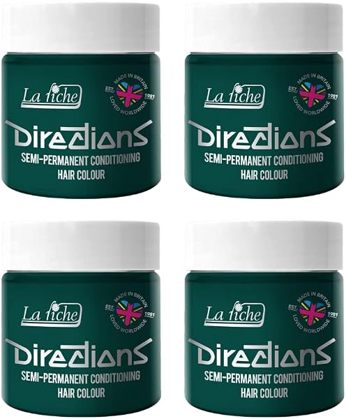 La Riche Directions półtrwała farba do włosów, 100 ml, puszka 4 opakowania (Alpine Green)