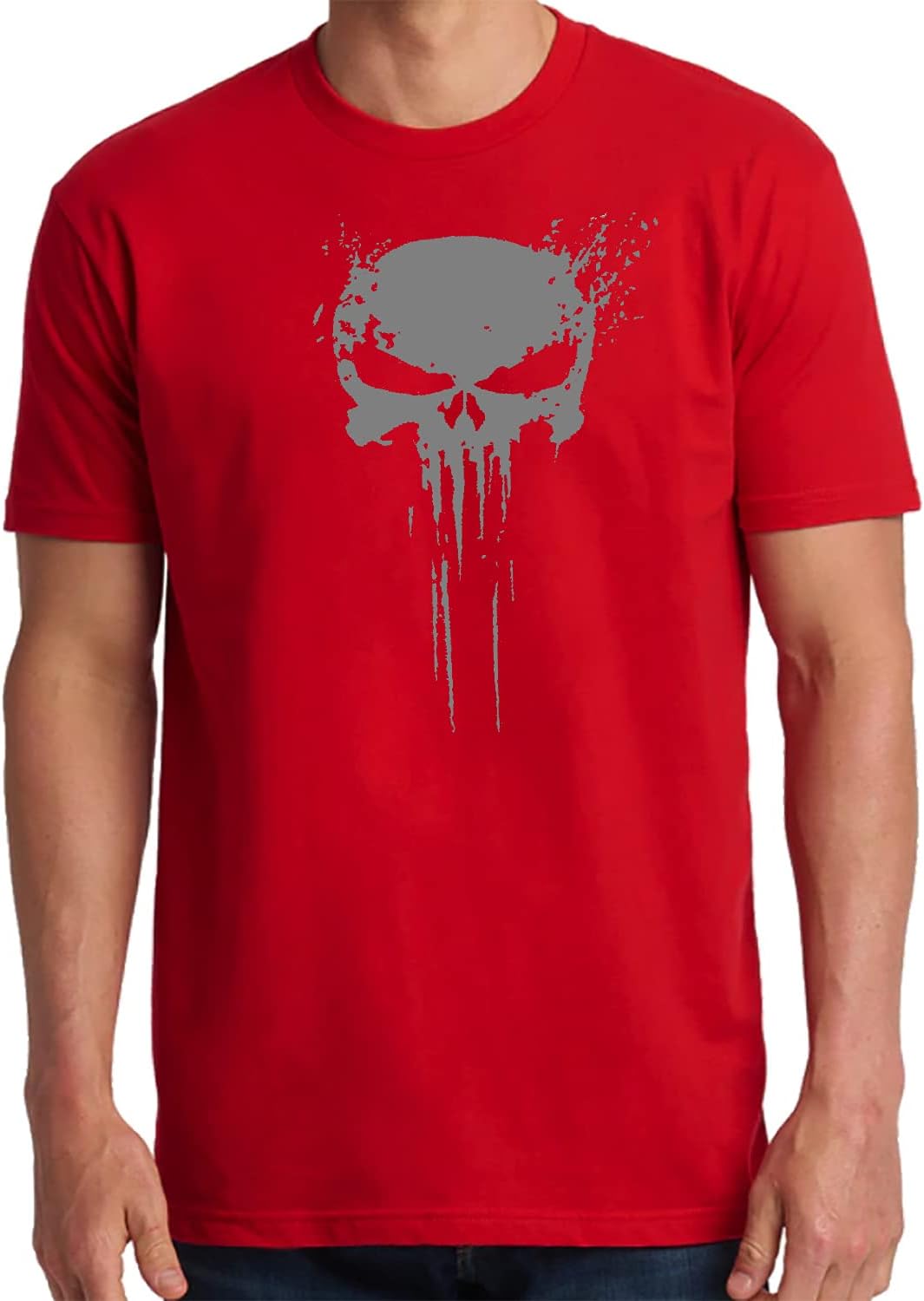 Ay CabronAyCabron™ Punish | Melted Skull | TV | Movie Cotton T-Shirt For Men