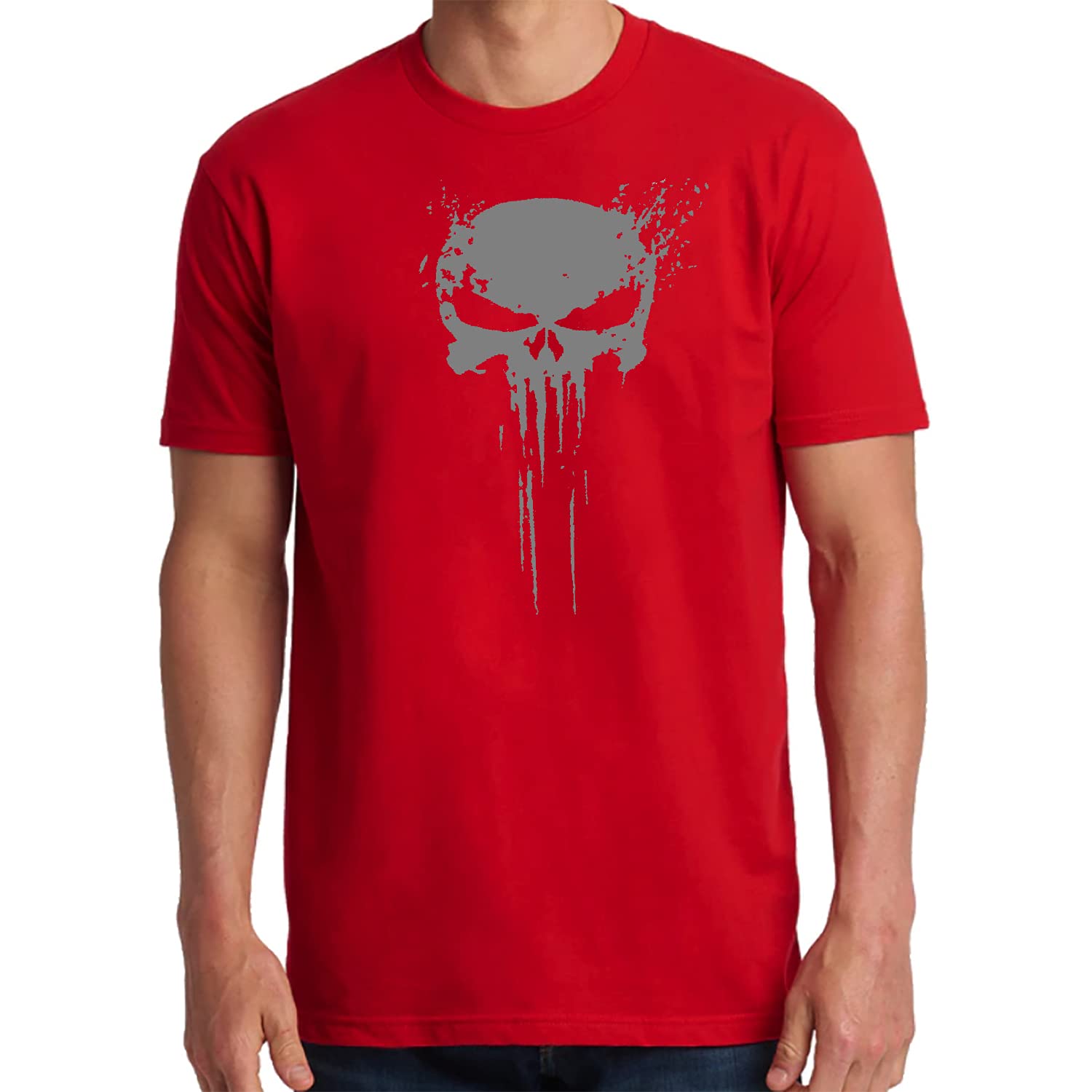 Ay CabronAyCabron™ Punish | Melted Skull | TV | Movie Cotton T-Shirt For Men
