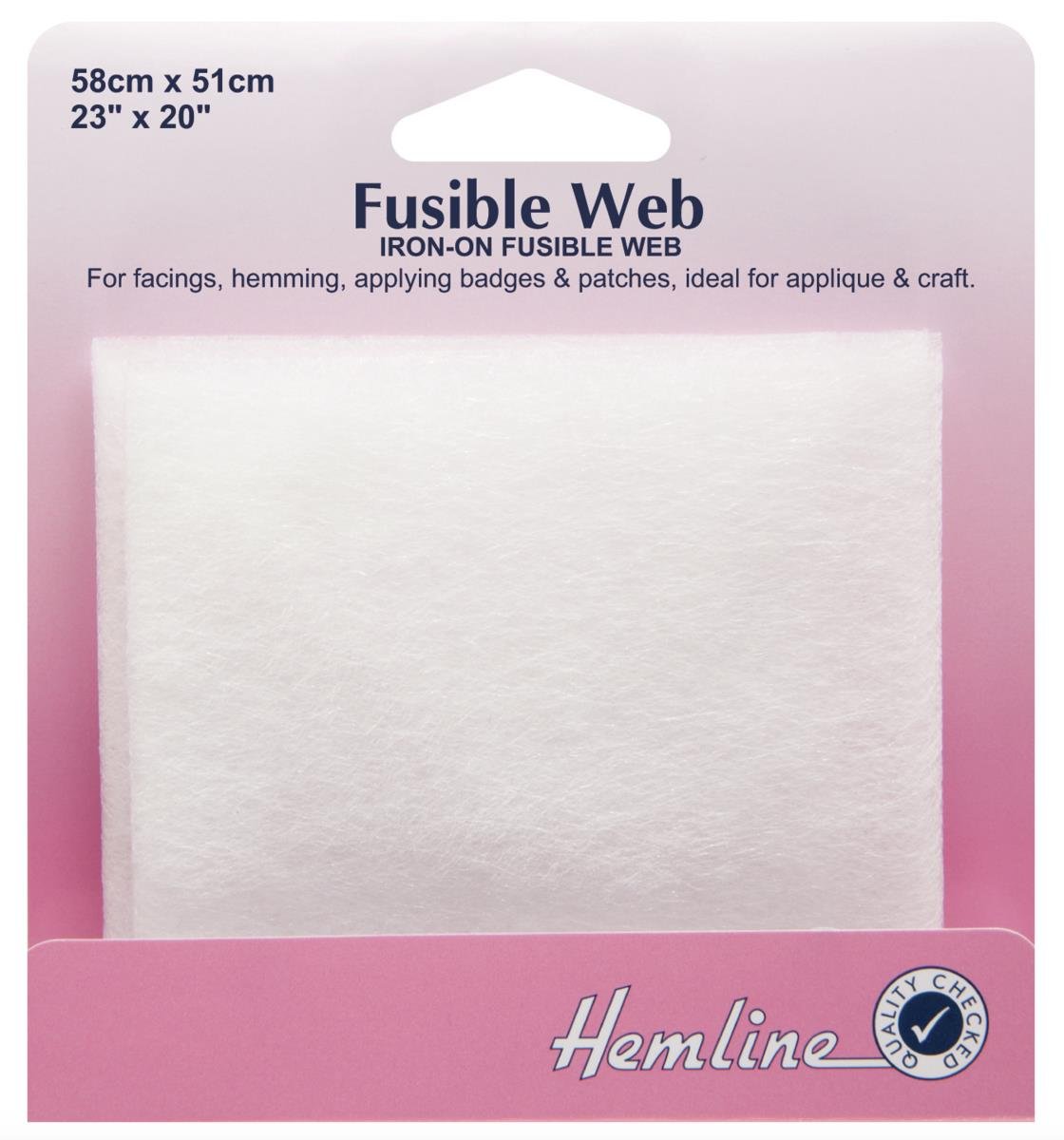 Hemline H760 | Iron-On Fusible Web | 58 x 50cm (23 x 20in)