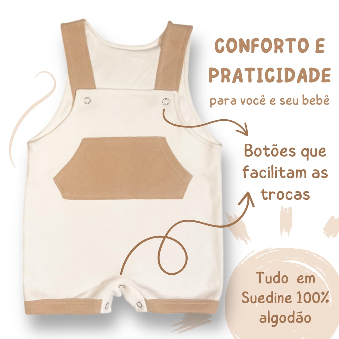 KIT Enxoval Brisa com 4 Peças Suedine 100% Algodão Jardineira, Tapa Fralda e Body Bebê em promoção! Veja a oferta e mais achadinhos de Bebês 3 Hoje é o melhor dia para comprar KIT Enxoval Brisa com 4 Peças Suedine 100% Algodão Jardineira, Tapa Fralda e Body Bebê com aquele preço maroto! Promoção! Aproveite a oferta! 3