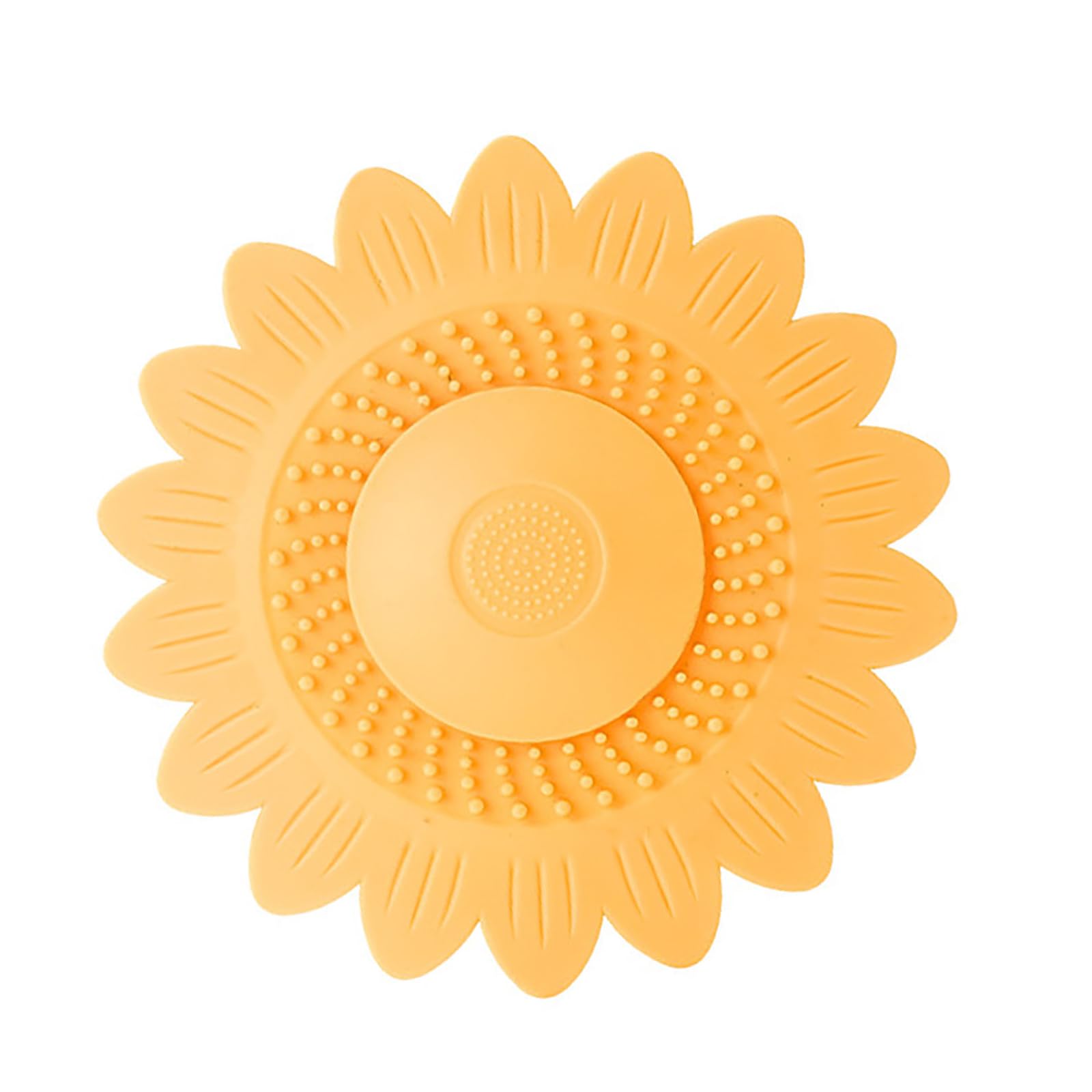 Kalttoy Yellow Floor Drain Plug Shower Bathtubs Drain Covers Tub Stopper Kitchen Sink Stoppers Hair Catcher Floor Covers Silicone Bathtubs Hair Stopper Catcher
