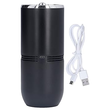 Muskan Enterprises -ME Portable Air Filter, Compact Lasting Dual USB Car Air Purifier Silent for Car'$