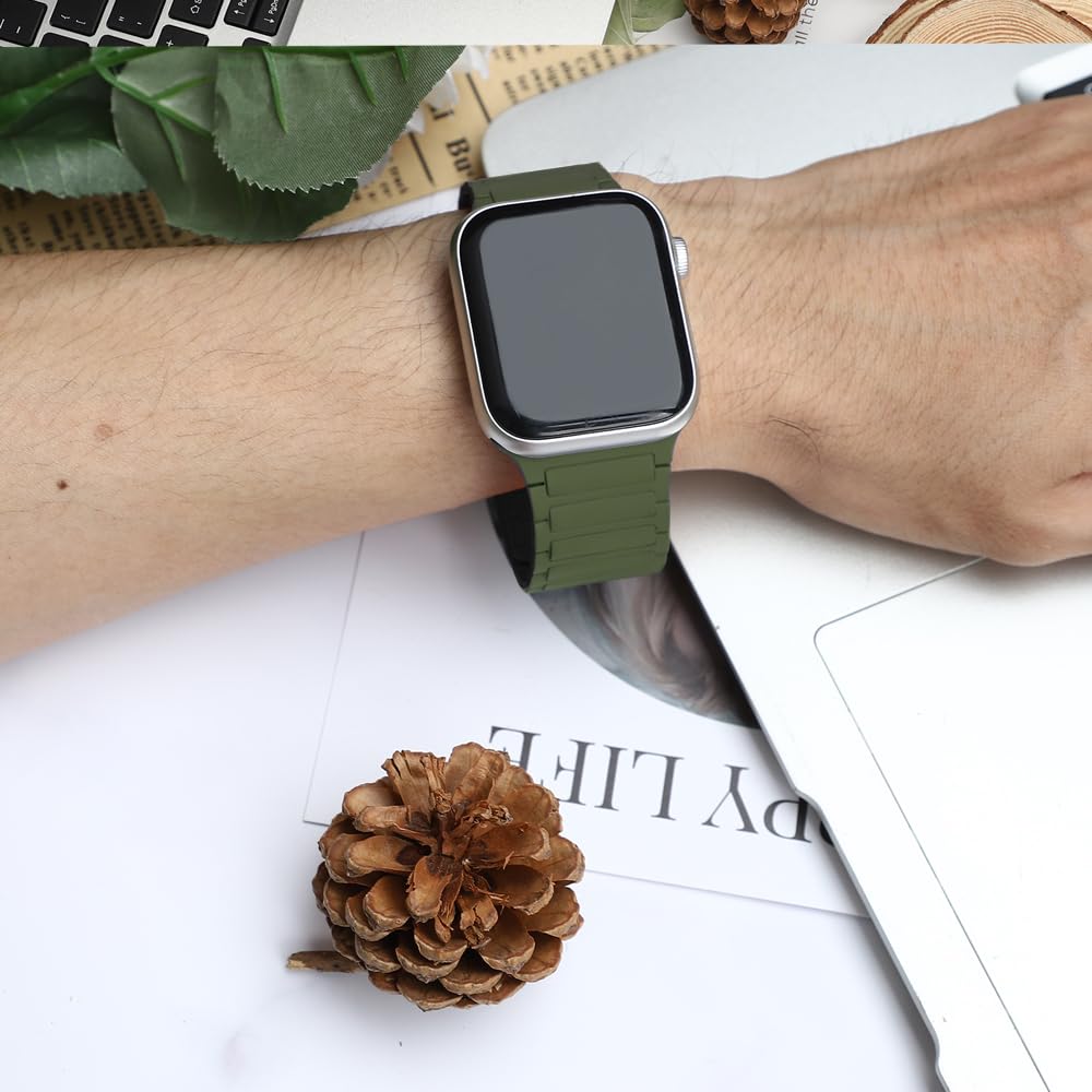 Amazon.co.jp: [TALENANA] for AppleWatchバンドマグネットシリコン 49 