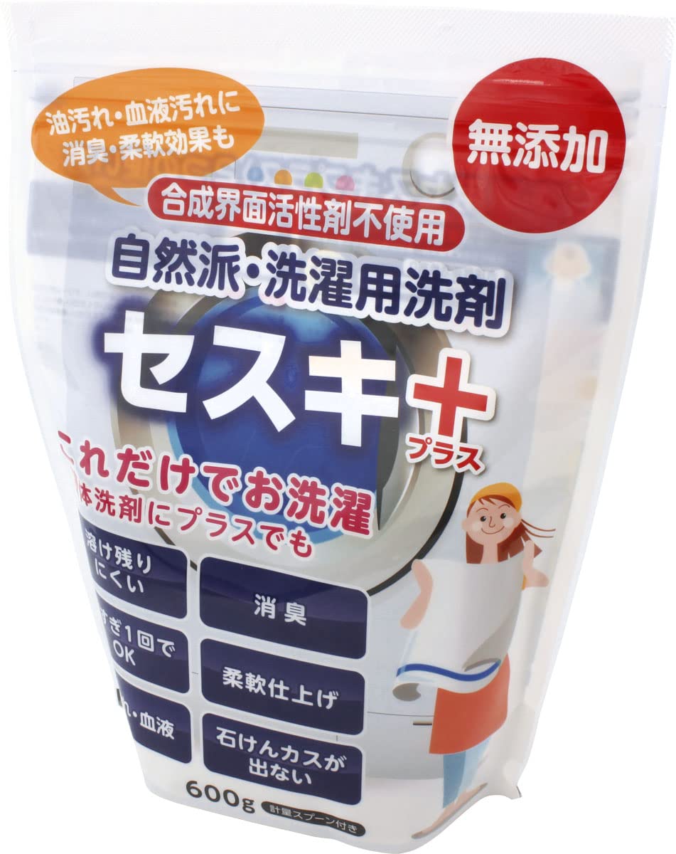 Amazon.co.jp: 丹羽久 自然派 洗濯用洗剤 セスキプラス 600g