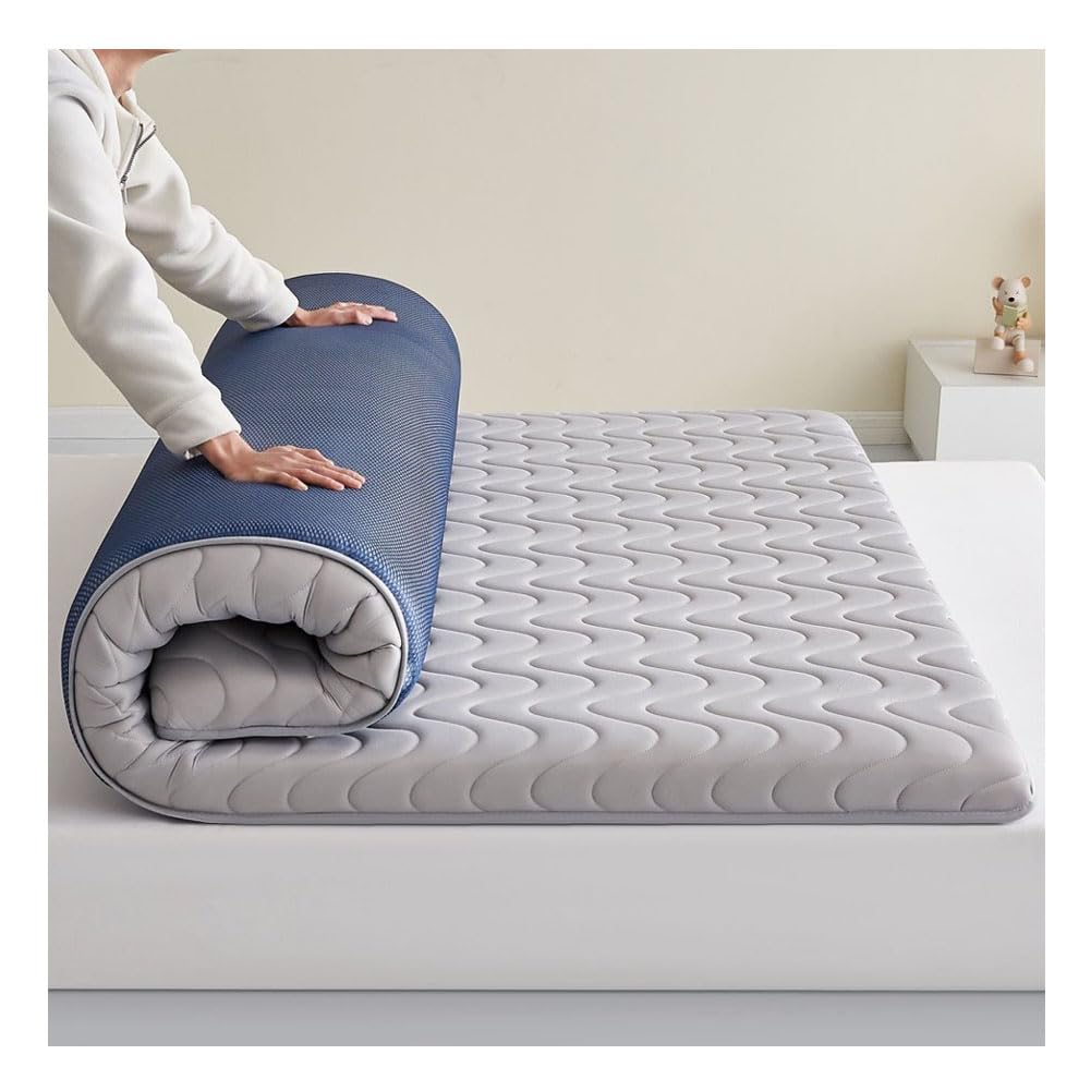Ghygetrich Mattress Topper, Single Mattress Double Mattresses Double Mattress Topper Single Mattress Topper Foldable Mattress A4 90x200cm