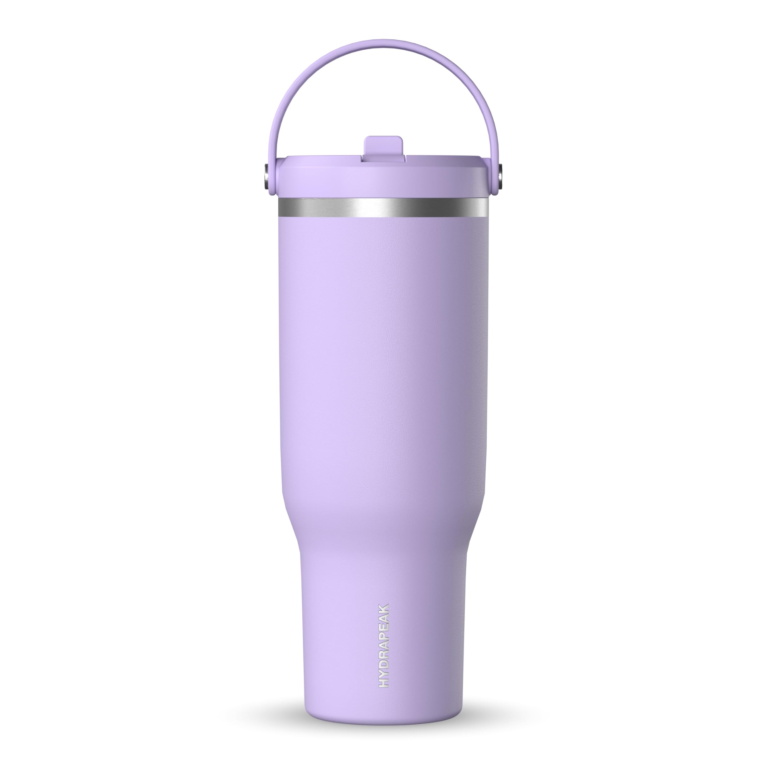 Hydrapeak Nomad 40 oz Tumbler with Handle and Straw Lid, Leakproof, Double Insulated, 40oz Cup Stainless Steel (Lavender)