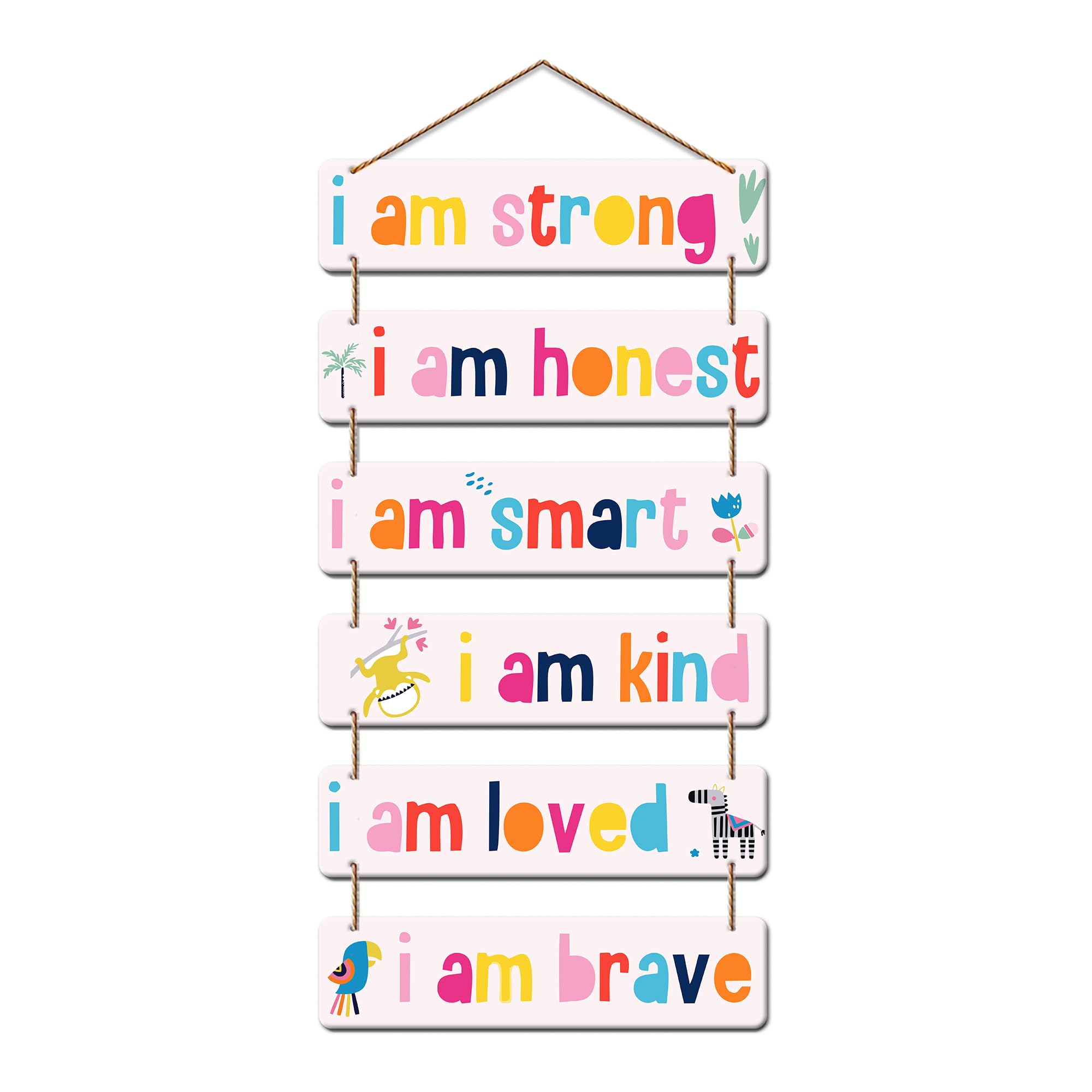 Kids Room Wall Hanging - Inspirational Affirmation Sign -1 Kids Room Wall Hanging - Inspirational Affirmation Sign -1