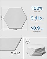 Vista 5 de Paneles de pared insonorizados, paneles acústicos autoadhesivos que absorben el sonido, paneles de espuma acústica de alta densidad, paneles