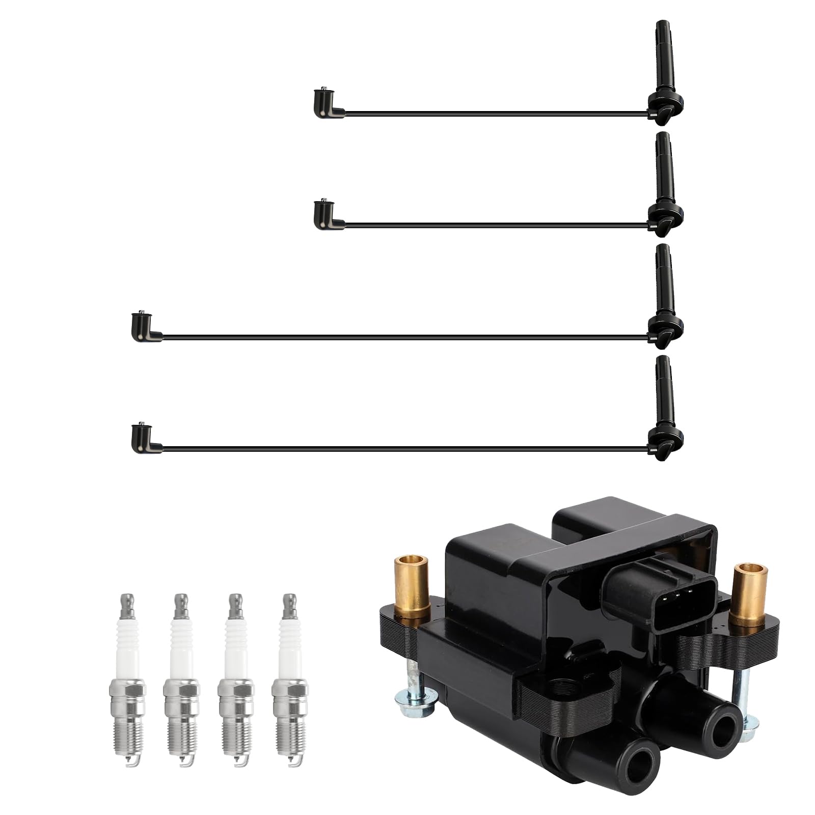 Photo 1 of bumxca Ignition Coil & Spark Plug & Wire Set for Subaru/Saab H4 2.5L