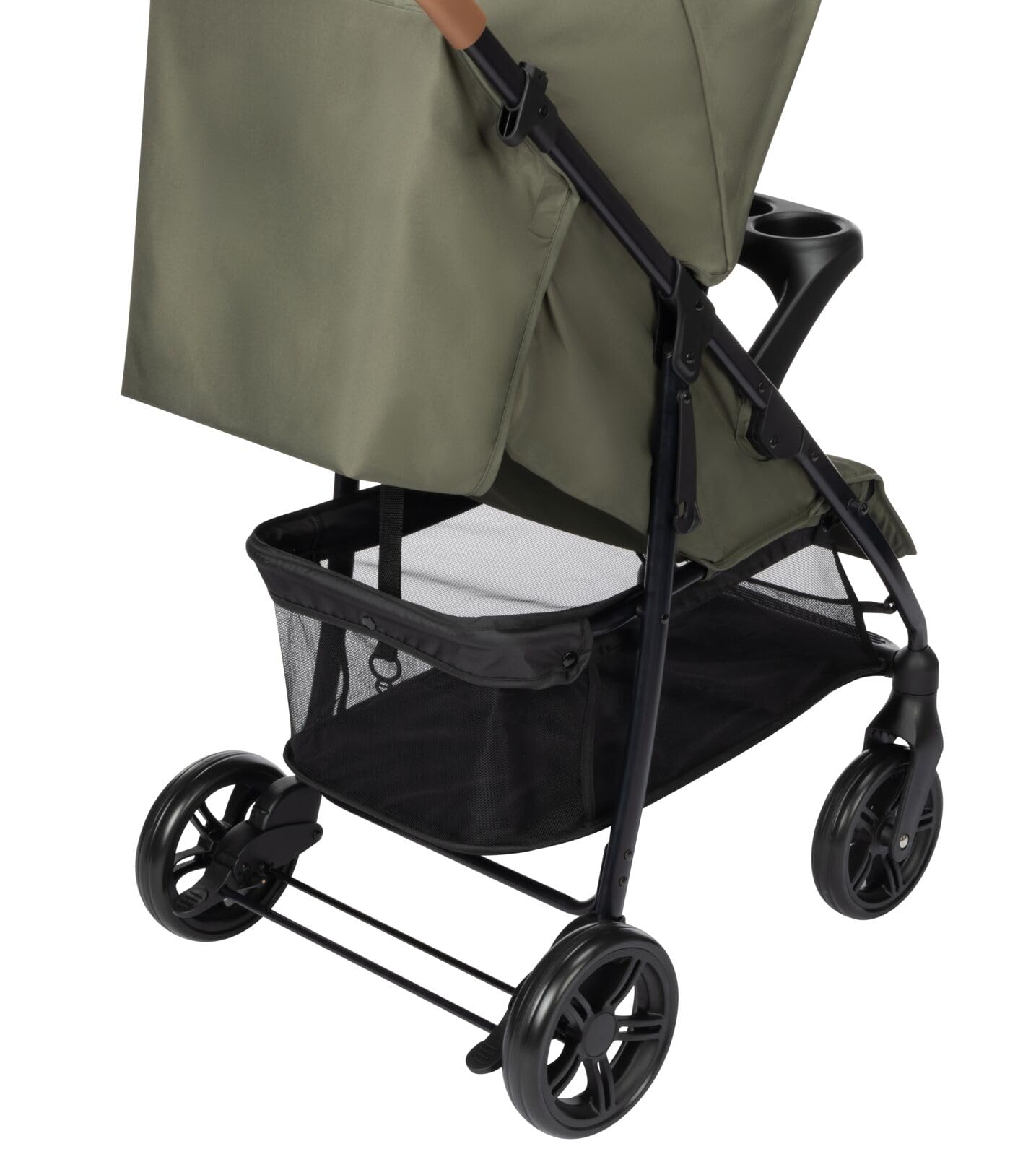 Bebeconfort Misty, Silla de Paseo Compacta, Cesta de hasta 8 kg, Bandeja para seguridad y juego, Confort con posición alargada, 0-4 años(máx. 22kg), Plegable y Reclinable, Mineral Green