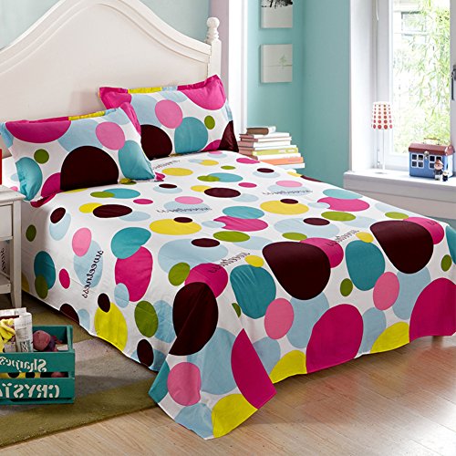 Single double des draps en coton anti-transpiration pour lit