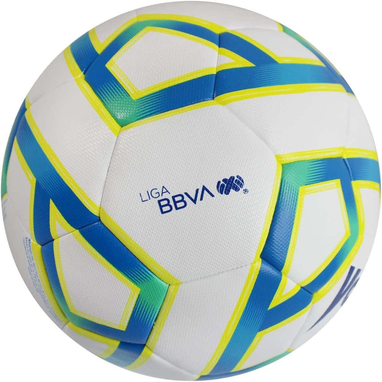 Voit Soccer Ball No. 5 Liga MX Apertura 2022, White, Yellow and Blue: Fusion of Innovation and Passion, Perfect for Amateur Football Enthusiasts, Hybrid Tech