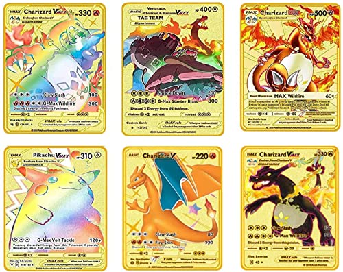 AMYZS-KK Vmax DX GX Gold Custom Metal Collection Card Cover