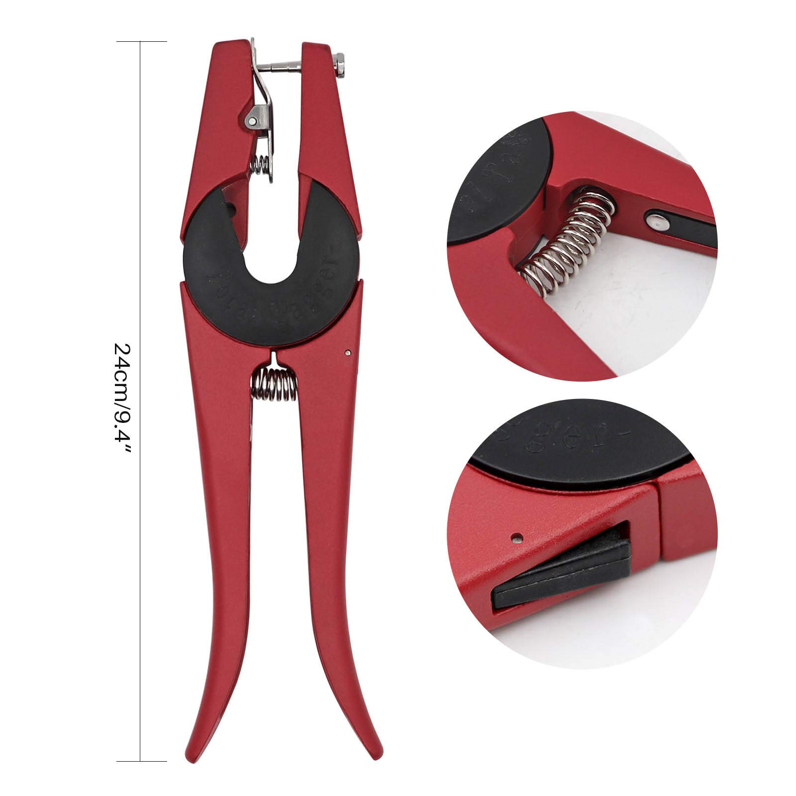 Electric Livestock Ear Tagging Tool – Cordless Ear Tagger For Cattle, Pigs, Sheep, With 3 Spare Needles & Batteries, Reduces Animal Stress