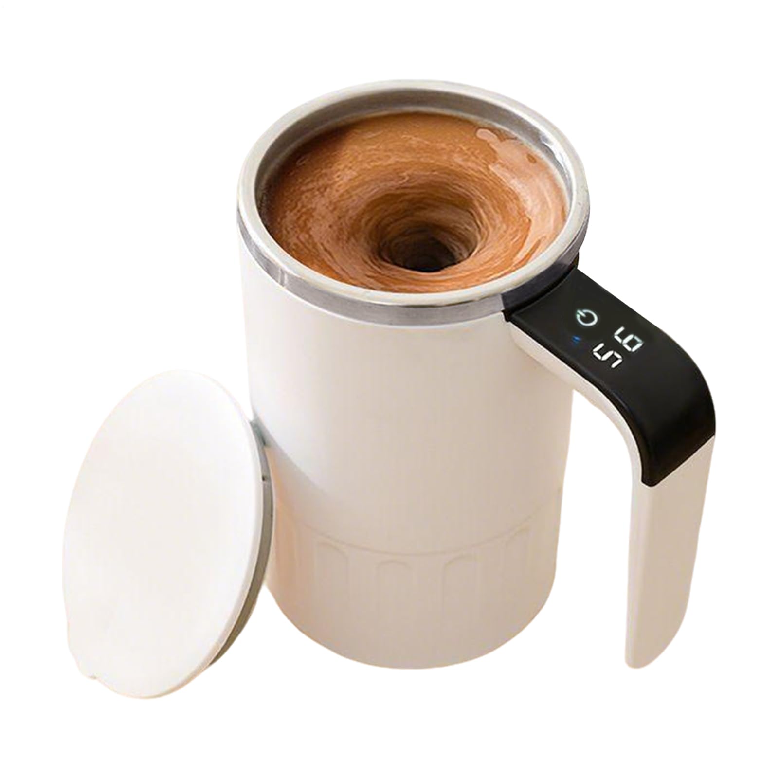 Tasse mélangeur automatique contre les grumeaux de protéine et café avec couvercle 380 ml