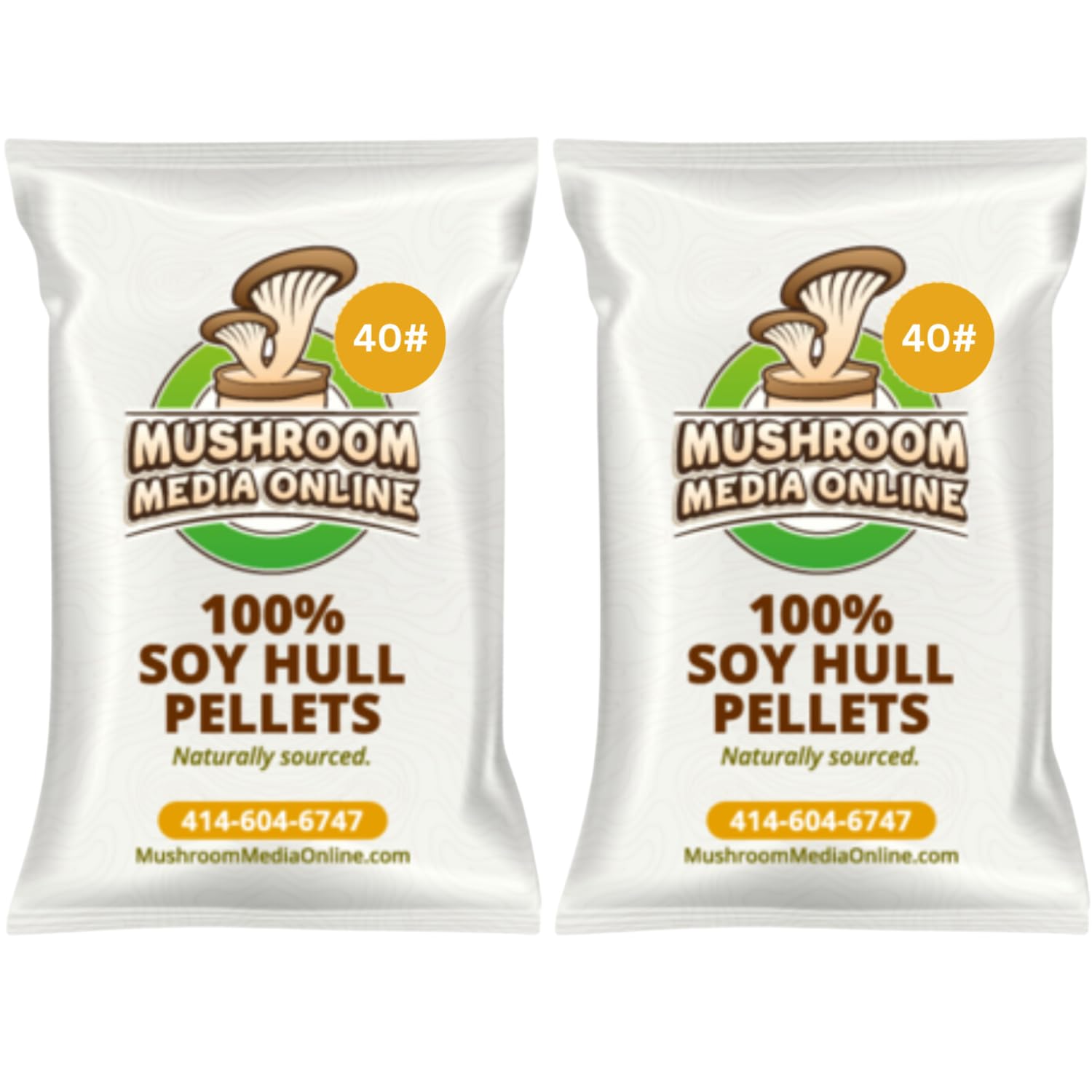 Mushroom Media Online - 100% Soy Hull Mushroom Pellets – Substrate for Mushroom Cultivation, Ideal for Oyster, Shiitake, Lion’s Mane, and More (10 Pounds)