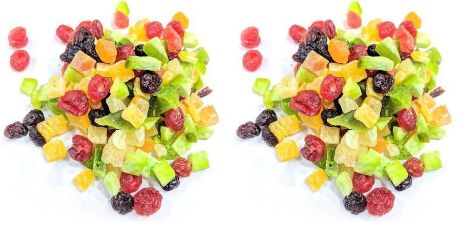 Image of Ancy Dried Mix Fruits 250 Grams - Sweet, Tasty and Chewy Mixed Texture of Kiwi, Mango, Pineapple, Papaya & More - Rich in Fiber & Antioxidants | No Added Sugar - Energizing Fruit Snack for Hiking Enthusiasts, Learning Kids & Cooking Friendly Moms | Dried Fruit Cocktail | Vegan, Tropical Fruit Medley | Mix Dried Berries